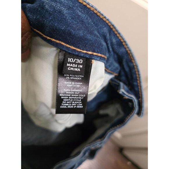 Frye Women's Mid-Rise Straight-Leg Denim Jeans Classic Blue Wash Size 10/30 - Picture 10 of 11